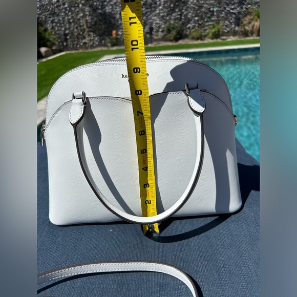 KATE SPADE ♠️White Dove Dome Payton Satchel | Leather, Convertible - Picture 13 of 17